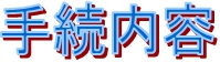 手続内容